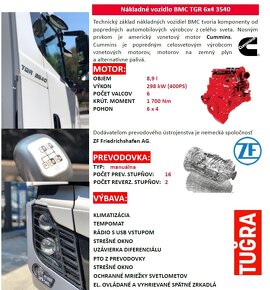 ZÁRUKA 6x4 sklápěč 34.8t komunál BMC-TGR +lze sypač RASCO - 13