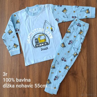 Dvojdielne pyžamo motív traktor - 13