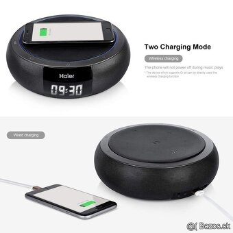 NFC  Bluetooth reproduktor+power bank-Bezdrôtová nabíjačka - 13