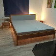 Luxusná dubová posteľ Ella + 2 stolíky zdarma - 13