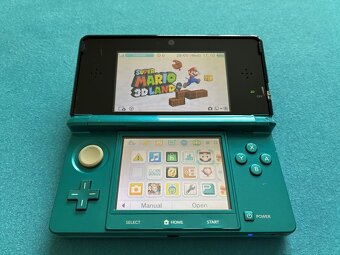 Nintendo 3ds aqua blue s krabicou a príslušenstvom - 13