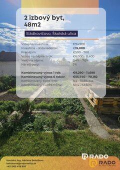 RADO Reality | 2 izbový byt v centre Sládkovičova | Skvelá p - 13