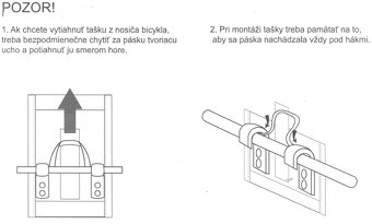 Taška na zadný nosič bicykla SHOPPER - nová - 13