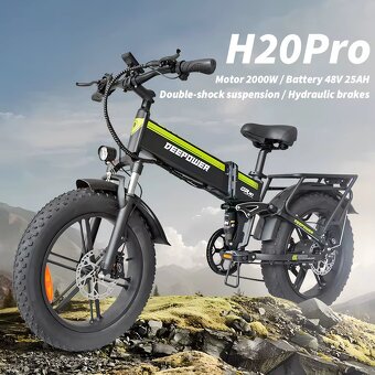 Skladací mestský ebike 20x4.0",2000W,25Ah,55km/h,80km - 13