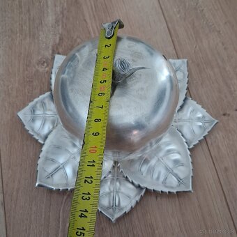 Starožitný set na štamperlíky - Sandrik jablko z alpaky - 13