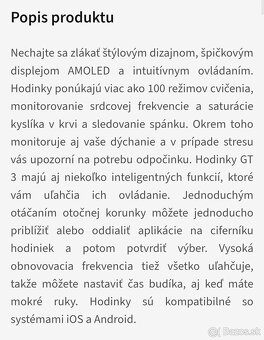 Huavey watch gt3 vodotesné - 13