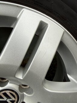 VW original elektrony + pneu R15 195/65 - 13