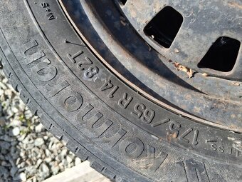 4 kusi zimných kolies na opel astra G 4x100 175/65 R14 - 13