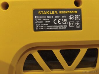 Stanley FatMax SFMEE500S, 750W, 1x použitá + brúsne kotúče - 13