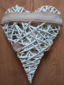 Staršie závesné veľké vypuklé srdce 40x30 cm - 13