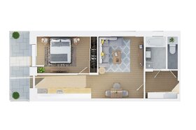RADO | REZIDENCIA ZÁMOSTIE, 2 izbový byt s balkónom (C1), Tr - 13