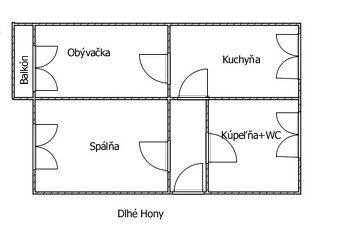 PRENÁJOM 2 IZBOVÝ TEHLOVÝ BYT S BALKÓNOM TRENĆÍN - 13