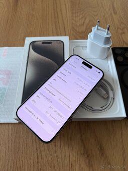iPhone 15 Pro 256 gb Natural Titanium v záruke - 13