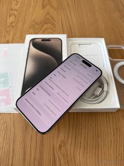 iPhone 15 Pro 128 gb Natural Titanium v záruke+prislušenstvo - 13