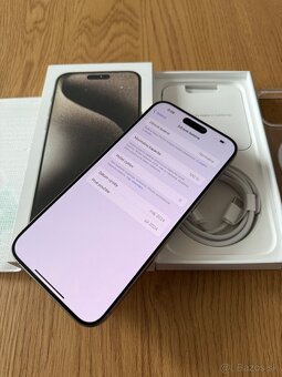 iPhone 15 Pro Max 256 gb Natural Titanium -nepoužitý, záruka - 13