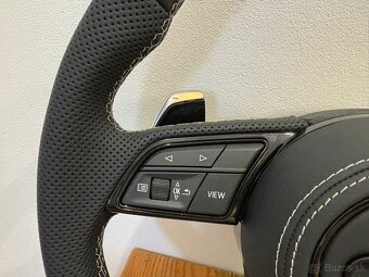 AUDI S-kovy VOLANT MULTIFUNKCNY S PÁDLAMI A3 A4 A5 A6 Q5 Q7 - 13