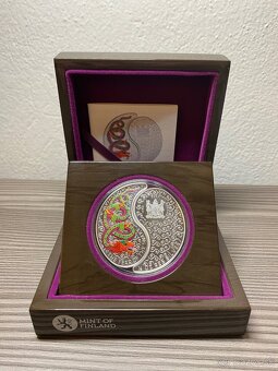 Fiji 2013 snake Yin and Yang Strieborná minca zberatelska - 13