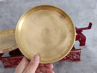 Staré 5kg dvoumiskové váhy EXAKT po renovaci. Puvodni mosazn - 13