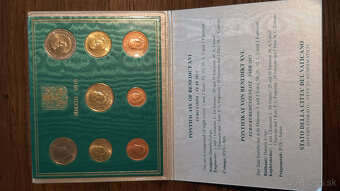 Kompletná zbierka UNC euromincí Vatikán (2002–2024) - 13