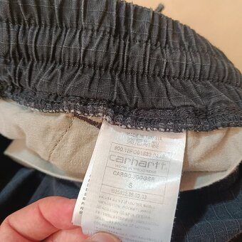 Carhartt cargo jogger tmavosivé washed black cargo nohavice - 13