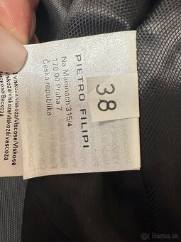 Asymetrický sivý kabát zn. Pietro Filipi originál - 13