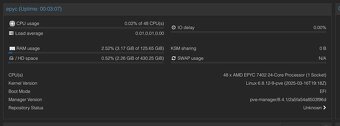 AMD Epyc 7402 Server / 128Gb RAM - 13