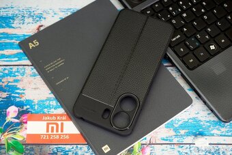 Puzdro s koženkovým vzorom pre Xiaomi / Redmi / Poco - 13