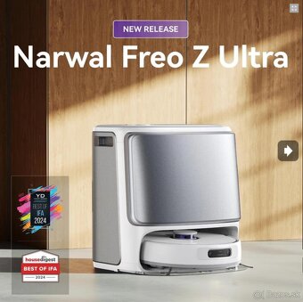 Narwal Freo Z Ultra robotický vysávač biely - 13