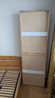 Posteľ 200x90 z masívu s úložným priestorom, roštom a matrac - 13