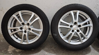 Predám letné kolesá Dunlop + disky ANZIO – 205/55 R16 - 13