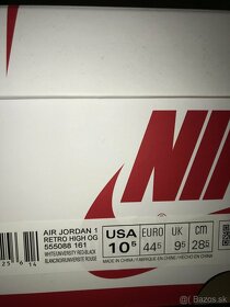 TENISKY NIKE AIR JORDAN 1 RETRO High OG  EU 44 + 44,5 - 13