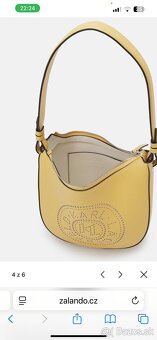 Karl Lagerfeld circle kabelka horčicová kožená - 13