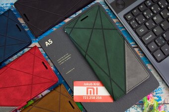 Dvojfarebné zatváracie puzdro pre Xiaomi, Redmi, Poco - 13