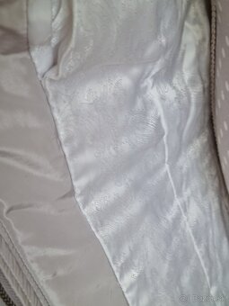 bledošedá luxusná bunda Kara s pravou kožušinou M - 13