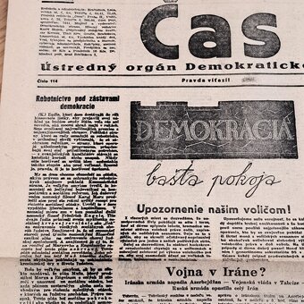 Originál noviny ČAS 1946 - 13