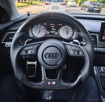 VYHRIEVANY VOLANT AUDI / KARBÓN ŠPORTOVÝ / ZKOSENY - 13
