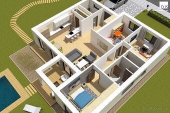 MARKS™ | 4-izb. bungalov na kľúč v tvare L s pozemkom 1002m2 - 13