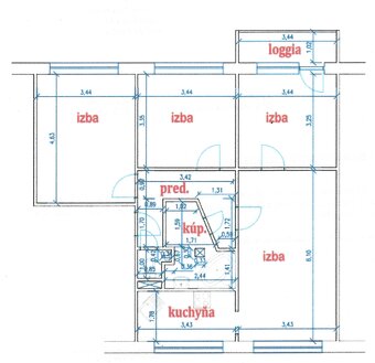 4 izbový byt Košice, Terasa  - komfortné bývanie - 13