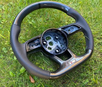 AUDI VOLANT KARBONOVY zkoseny - karbon A3 A4 A5 B9 Q3 Q5 - 13
