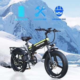 Skladací mestský ebike 20x4.0",2000W,25Ah,55km/h,80km - 13