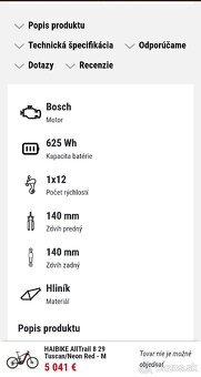 HAIBIKE AllTrail 8 29'' 2024 XL ebike v záruke 18 mesiacov - 13