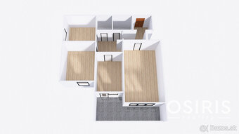 Priestranný 3 izbový byt s loggiou 12m2 v pôvodnom stave, Bô - 13