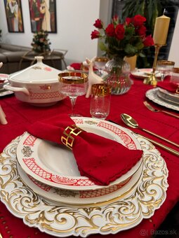 Nádherná retro obedová súprava ako nová - 13