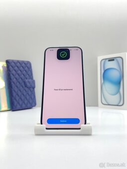 iPhone 15 128GB BLUE ORIGINÁL STAV+PRÍSLUŠENSTVO - 13
