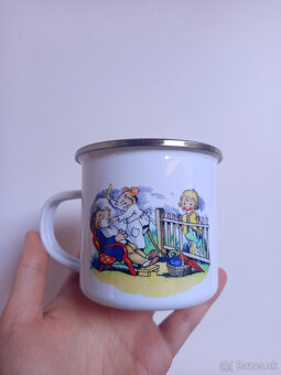 Smaltované hrnčeky s retro obrázkami - 13