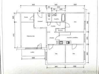 Veľkometrážny 4 izbový byt s lodžiou 99 m2 v Trenčíne - 13