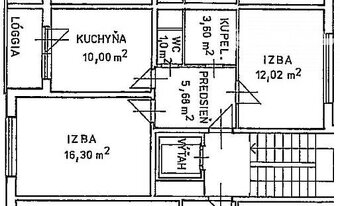 Byt 2+1 s loggiou (56 m2), sídl. Západ I. Sp. Nová Ves - 13