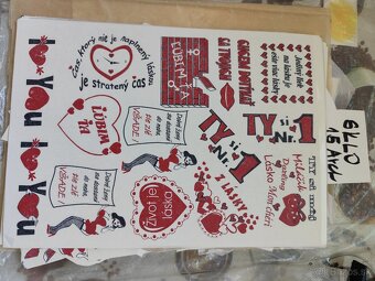 Predam Vypaľovacie nalepky na sklo, porcelán,200C - 13