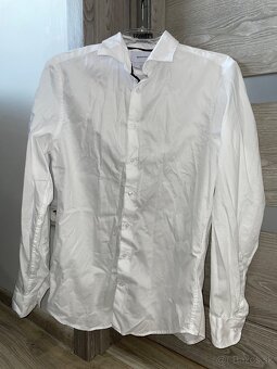 Pánsky oblek – slim fit, vlna 100 % (veľkosť M) - 13