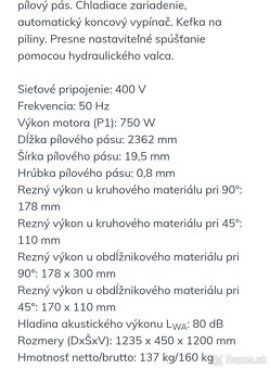 Pásová píla na kov 1 - 13